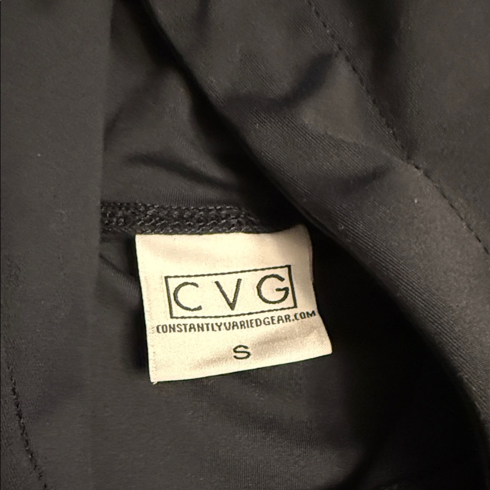 Constantly Varied Gear Cropped Black Hoodie with White Drawstrings - Picture 2 of 5